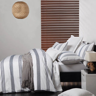 Bronson White Quilt Cover Set by Logan and Mason