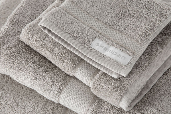 Luxury Egyptian CLOUD GREY Towel Collection by Sheridan Planet Linen