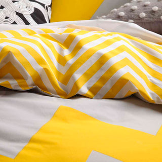 Logan and Mason Marley Yellow Quilt Covers Details
