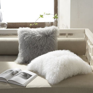 Mongolian Lambswool Cushion by Luxury Living 43 x 43cm 