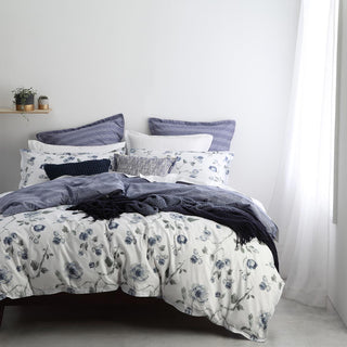 Nicola White Quilt Cover Set by Logan and Mason