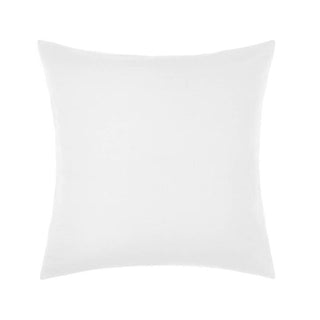 Nimes White Linen European Pillowcase by Linen House