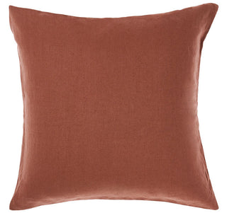 Nimes Wine Linen European Pillowcase by Linen House