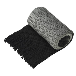 Ombre Throws Black