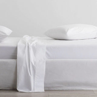 300tc Classic Percale Sheet Set White
