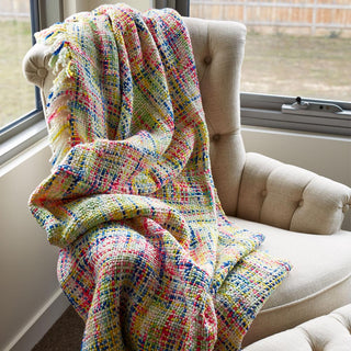 Oslo Knitted Lounge Throw Rug By RANS