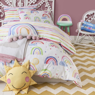 Over The Rainbow Throw Rug by Private Collection Kids