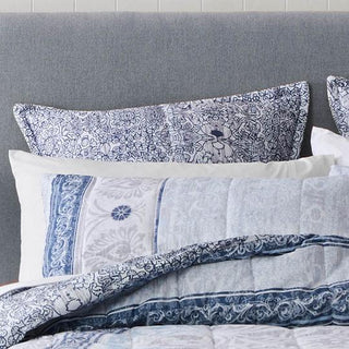 Olani Blue Quilt Cover Set by Private Collection