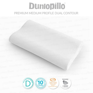 Dunlopillo Therapillo Memory Foam Dual Contour Medium Profile 
