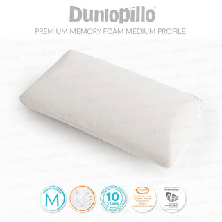 Therapillo Premium Memory Foam Medium Profile Pillow