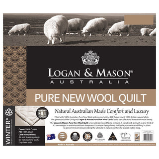 Australian Pure New Wool Quilt by Logan and Mason