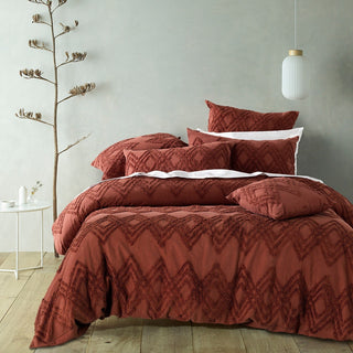 Jaipur Terracotta Quilt Cover Set by Bianca