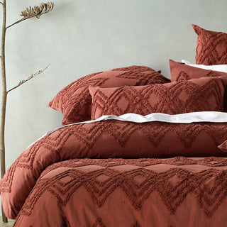 Jaipur Terracotta Quilt Cover Set by Bianca