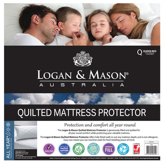 Quilted Mattress Protector Logan and Mason