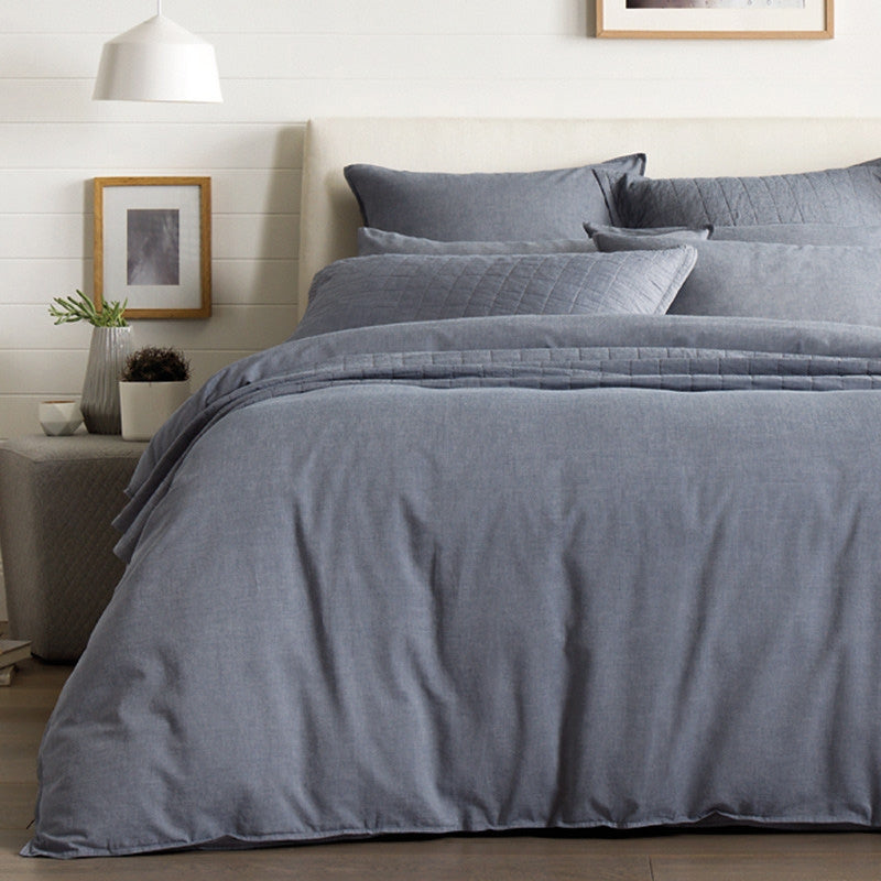 Reilly Atlantic Quilt Cover Set by Sheridan | Planet Linen