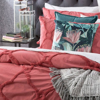 Moroccan CEDAR Cotton Chenille Quilt Cover Set by Renee Taylor