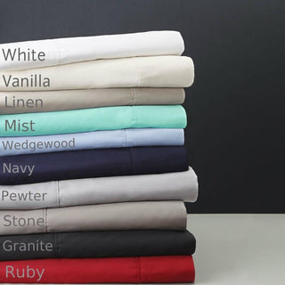 400TC Egyptian Cotton Sateen PEWTER Individual Flat Sheet or Fitted Sheet by Logan & Mason