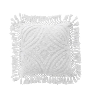 Savannah 43 x 43 cm Square Cushion White by Bianca