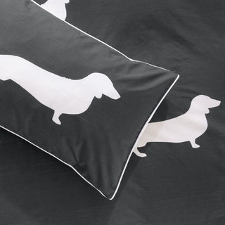 Dachshund Charcoal Pillowcase