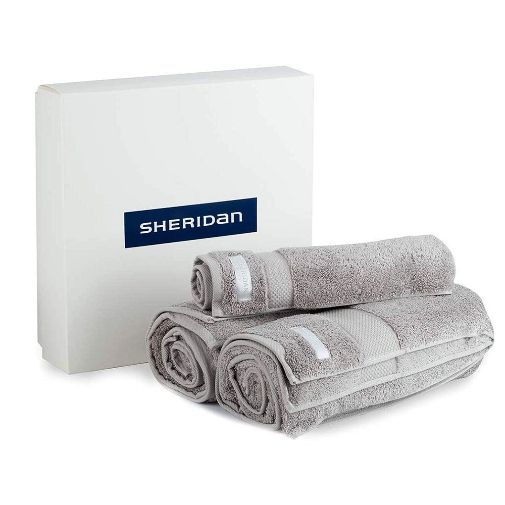 Luxury Egyptian Towel Gift Set by Sheridan SILVER | Planet Linen