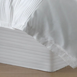 Classic Percale 300 Thread Count Quilted Bedskirt/Valance SNOW by Sheridan