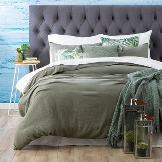 Solana FERN Washed Cotton European Pillowcase by Renee Taylor