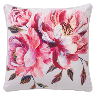 Peony Velvet Square Cushion 43x 43cm by Bianca