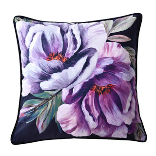 PEONY VELVET SQUARE CUSHION 43X 43CM BY BIANCA