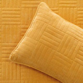 Raymond Mustard Coverlet Set by Bianca