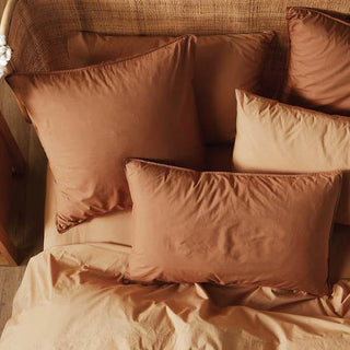 Terra Organic Cotton Pecan Quilt Cover Set by Linen House