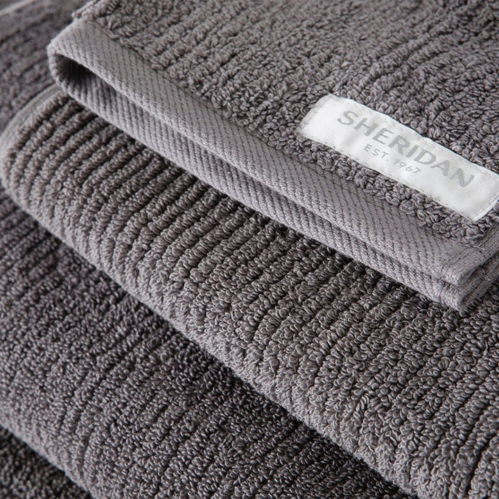 Living Textures Trenton Towel Collection by Sheridan GRANITE Planet Linen