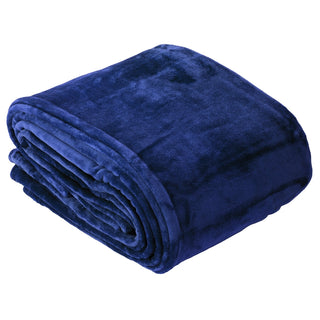 Ultra Soft Velvet Blanket 350gsm INDIGO by Bianca