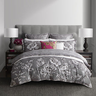 Vibrance Silver Quilt Cover Set By Wedgwood