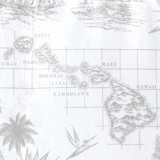 Vintage Map Grey Cotton Sheet Set by Tommy Bahama