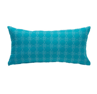 falseVivid Turquoise Quilted Long Filled Cushion by Bianca