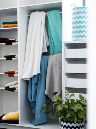 100% Cotton Waffle Blankets by Linen House